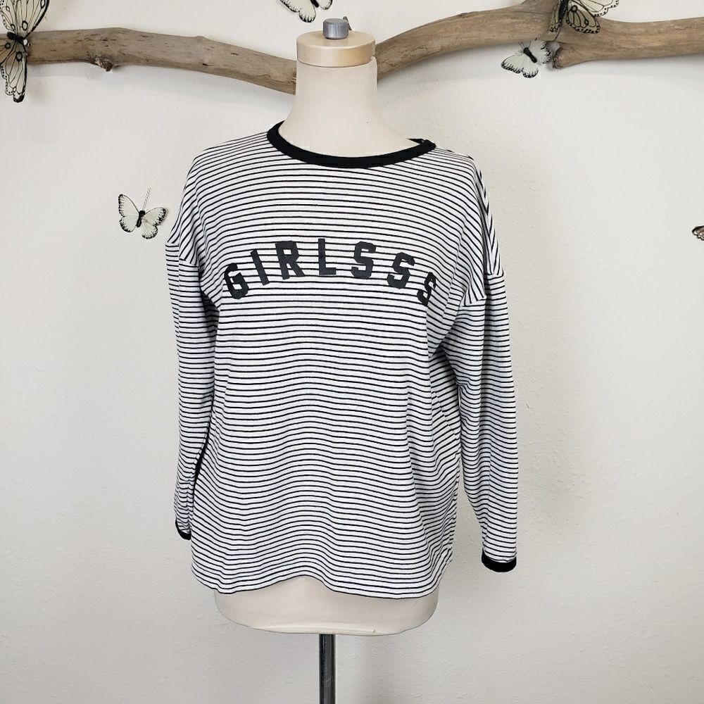 Misguided striped girlsss sweater